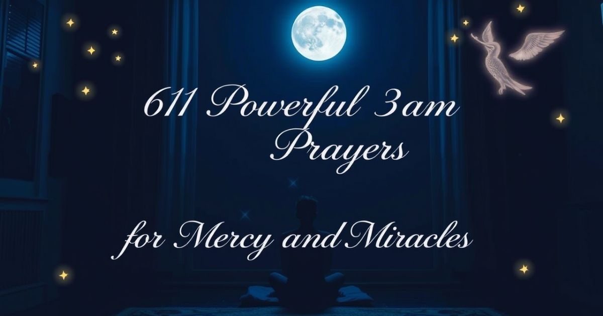 Powerful 3am Prayers for Mercy and Miracles