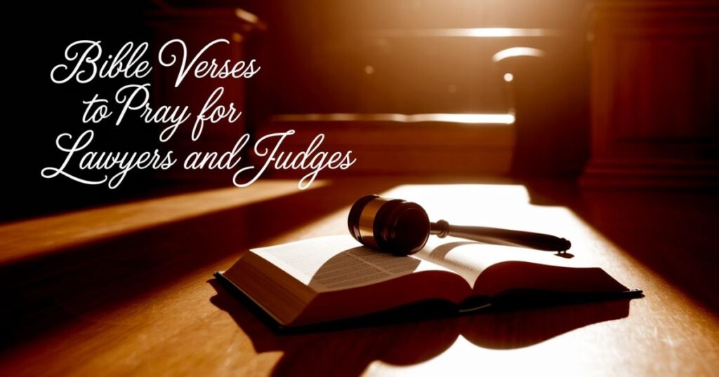 Bible Verses to Pray for Lawyers and Judges