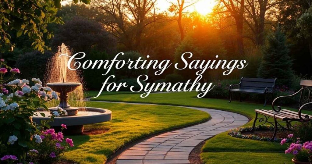 Comforting Sayings for Sympathy
