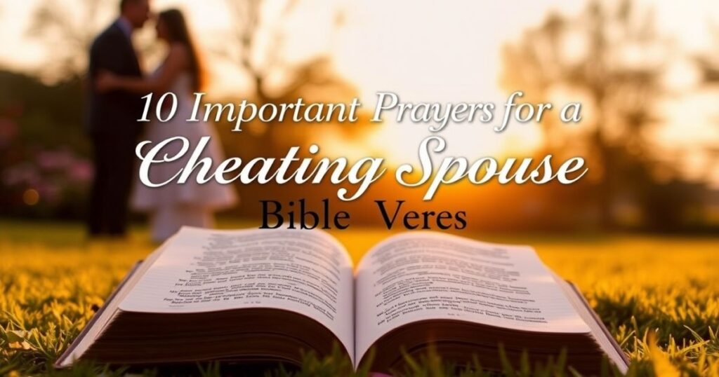 10 Important Prayers for a Cheating Spouse Bible Verses