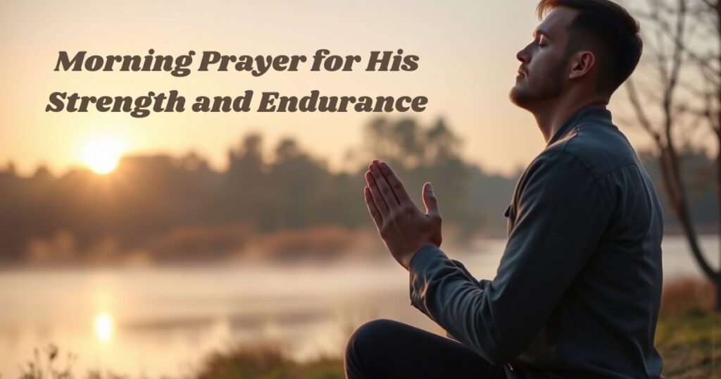 Morning Prayer for His Strength and Endurance