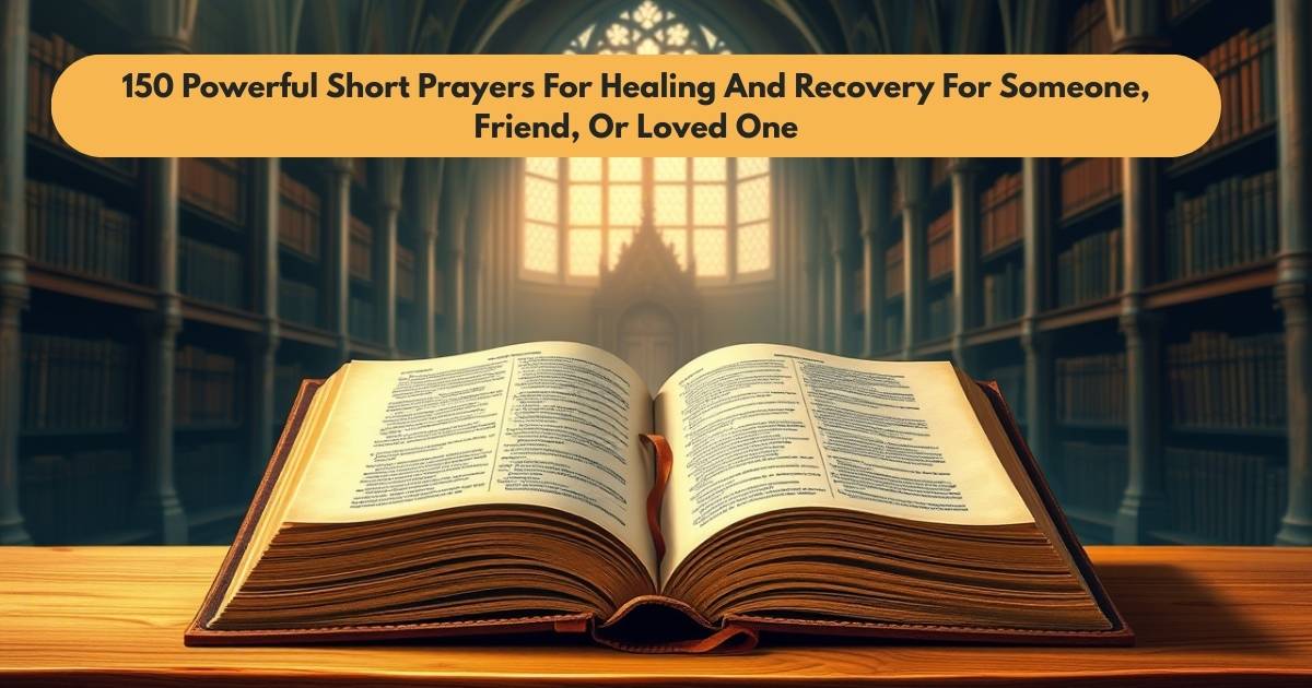 150 Powerful Short Prayers For Healing And Recovery For Someone, Friend, Or Loved One