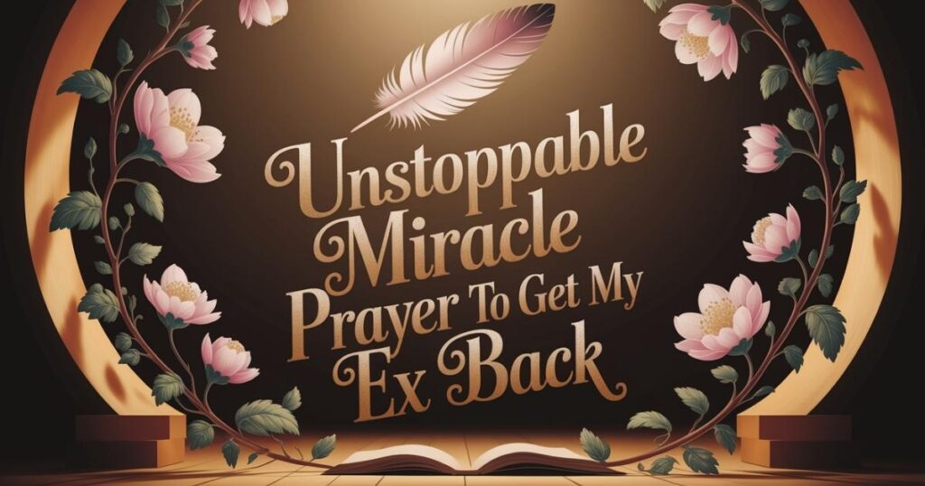 Unstoppable Miracle Prayer to Get My Ex Back