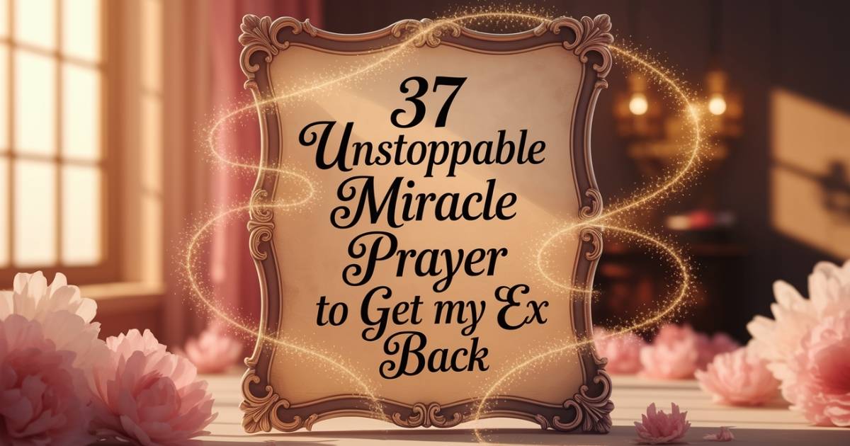 37 Unstoppable Miracle Prayer to Get My Ex Back