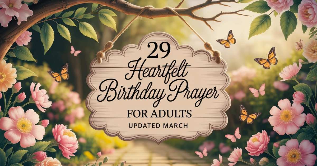 29 Heartfelt Birthday Prayer For Adults Updated March