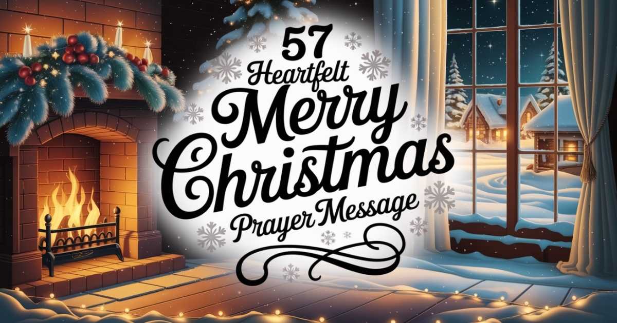 57 Heartfelt Merry Christmas Prayer Message