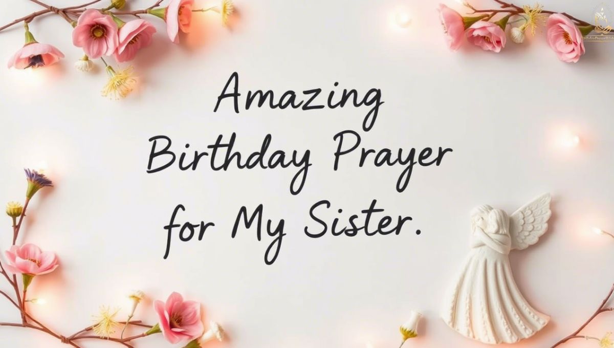 Amazing Birthday Prayer for My Sister