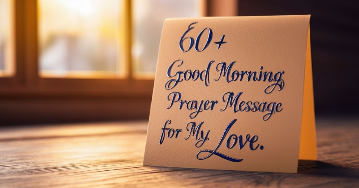 Good Morning Prayer Message for My Love