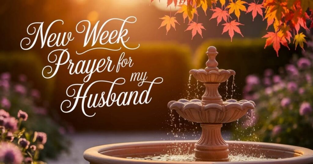 New Week Prayer for My Husband