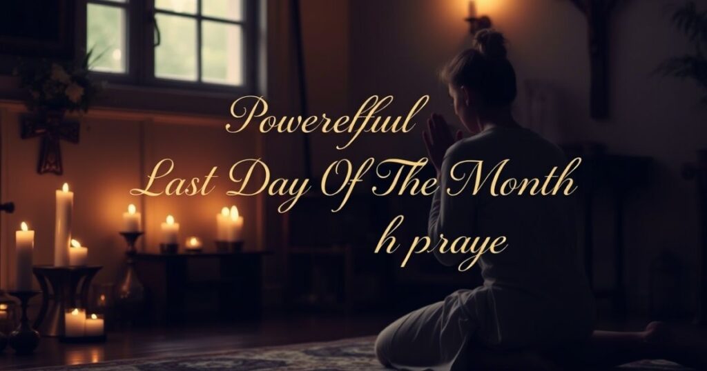 Powerful Last Day Of The Month prayer