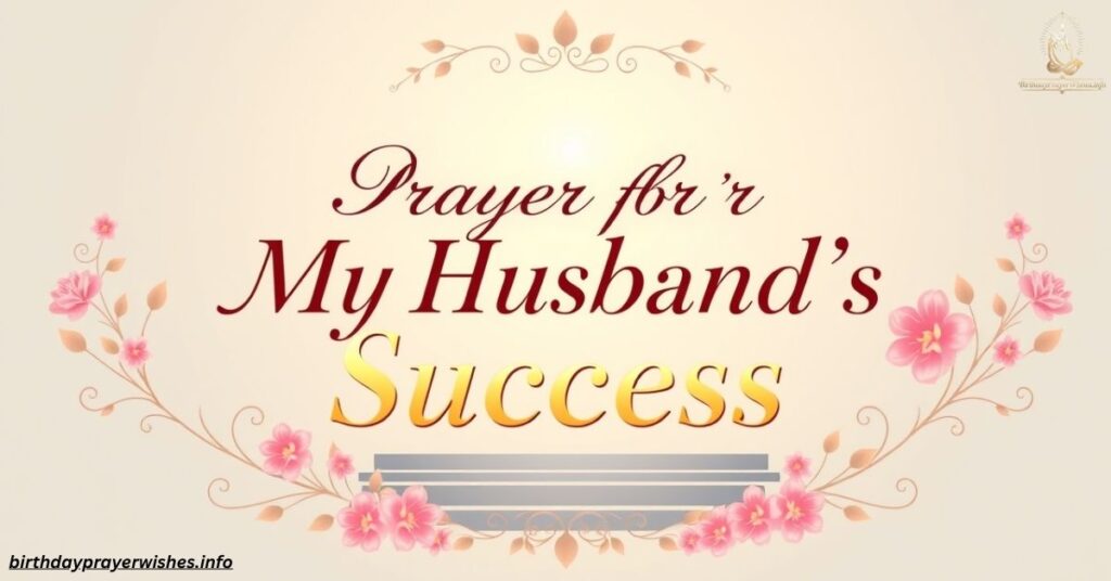 Prayer for My Husband’s Success