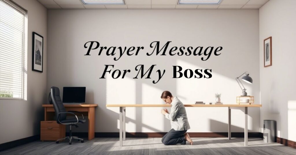 Prayer Message For My Boss