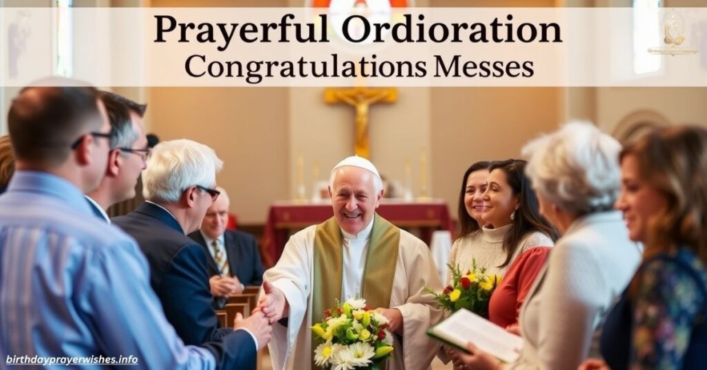 Prayerful Ordination Congratulations Messages